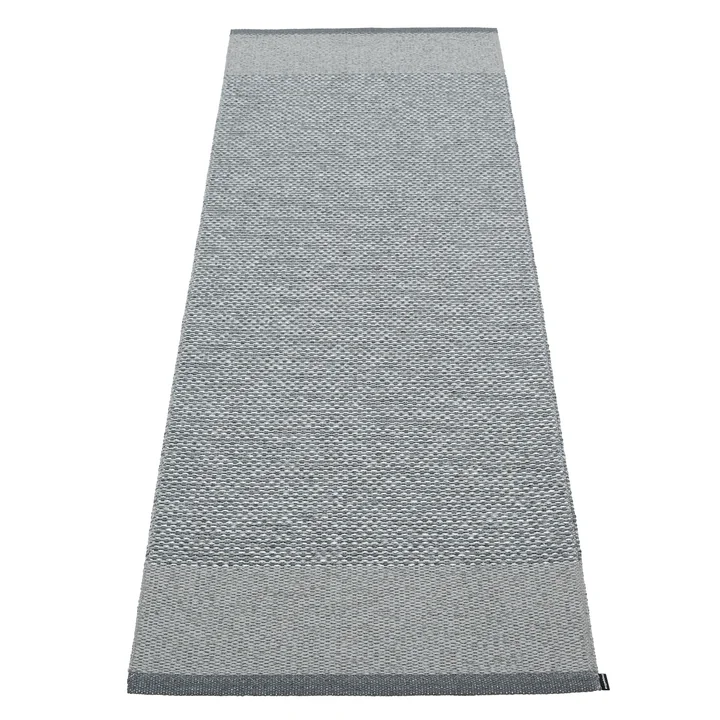 Pappelina - Edit Teppich, 70 x 200 cm, granit / grey metallic