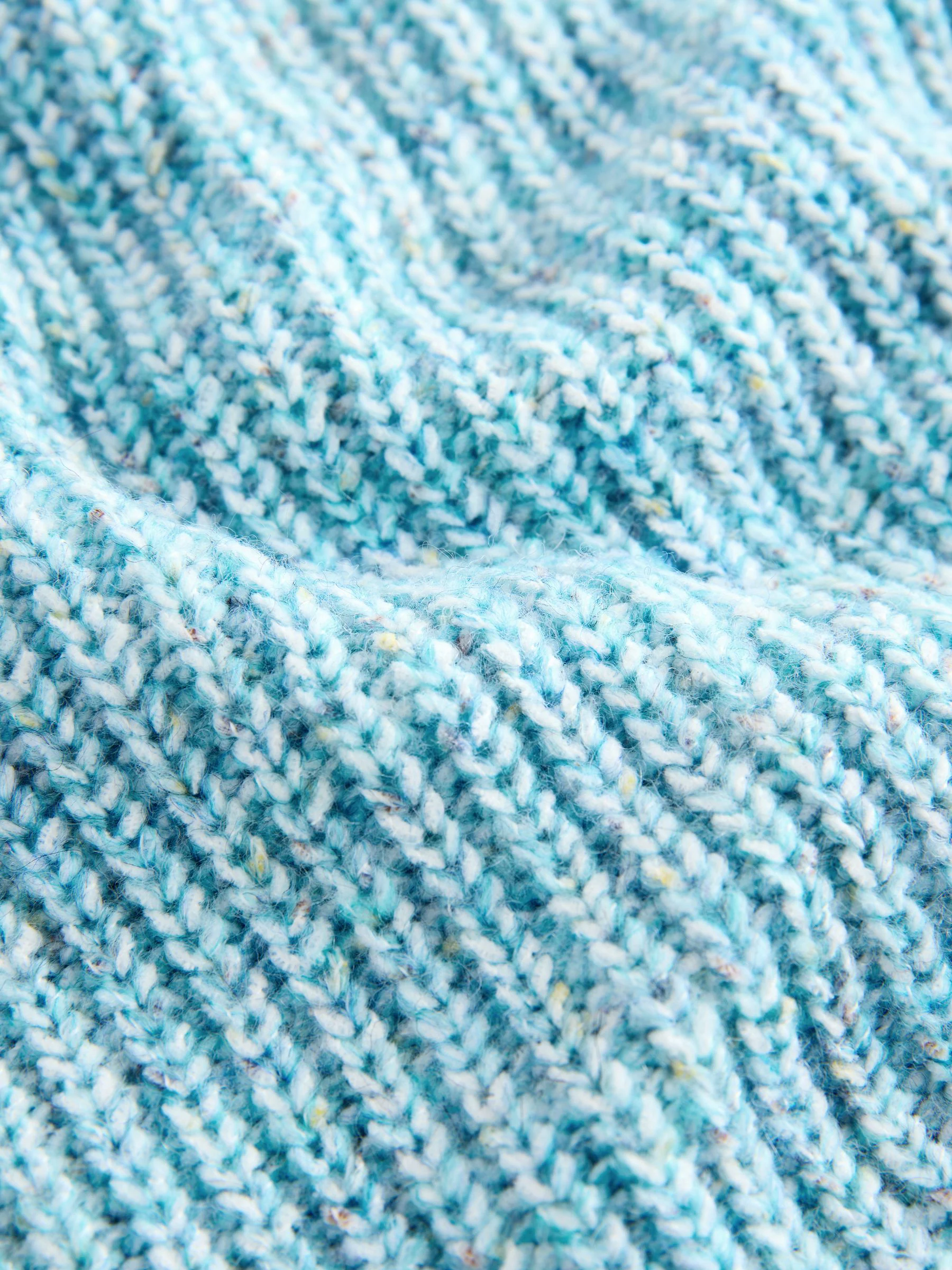 Blauw - Gebreide trui met ronde hals (3 mnd - 7 jr)