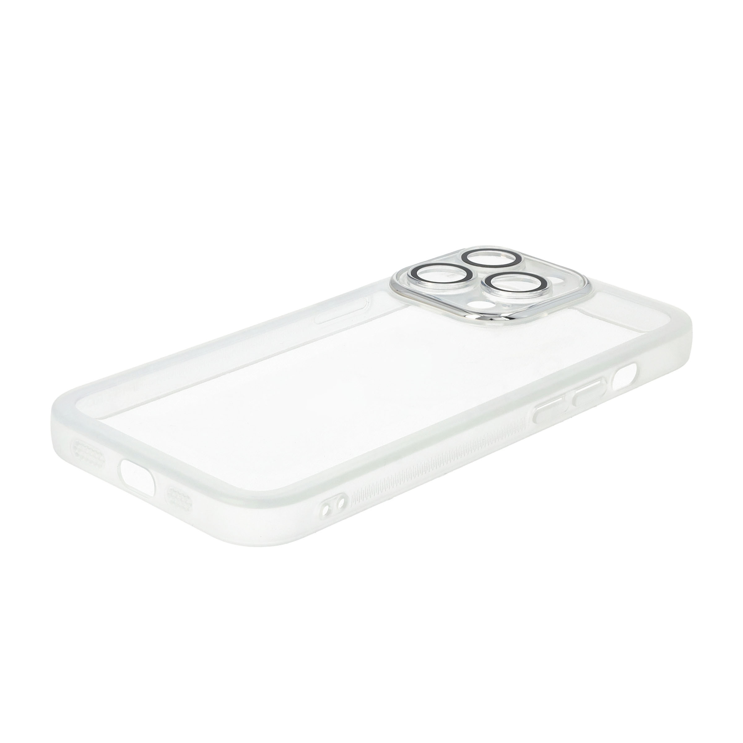 iPhone 13 Pro Gummi Hülle Air Cushion Fallschutz mit Kameraglasschutz - Transparent