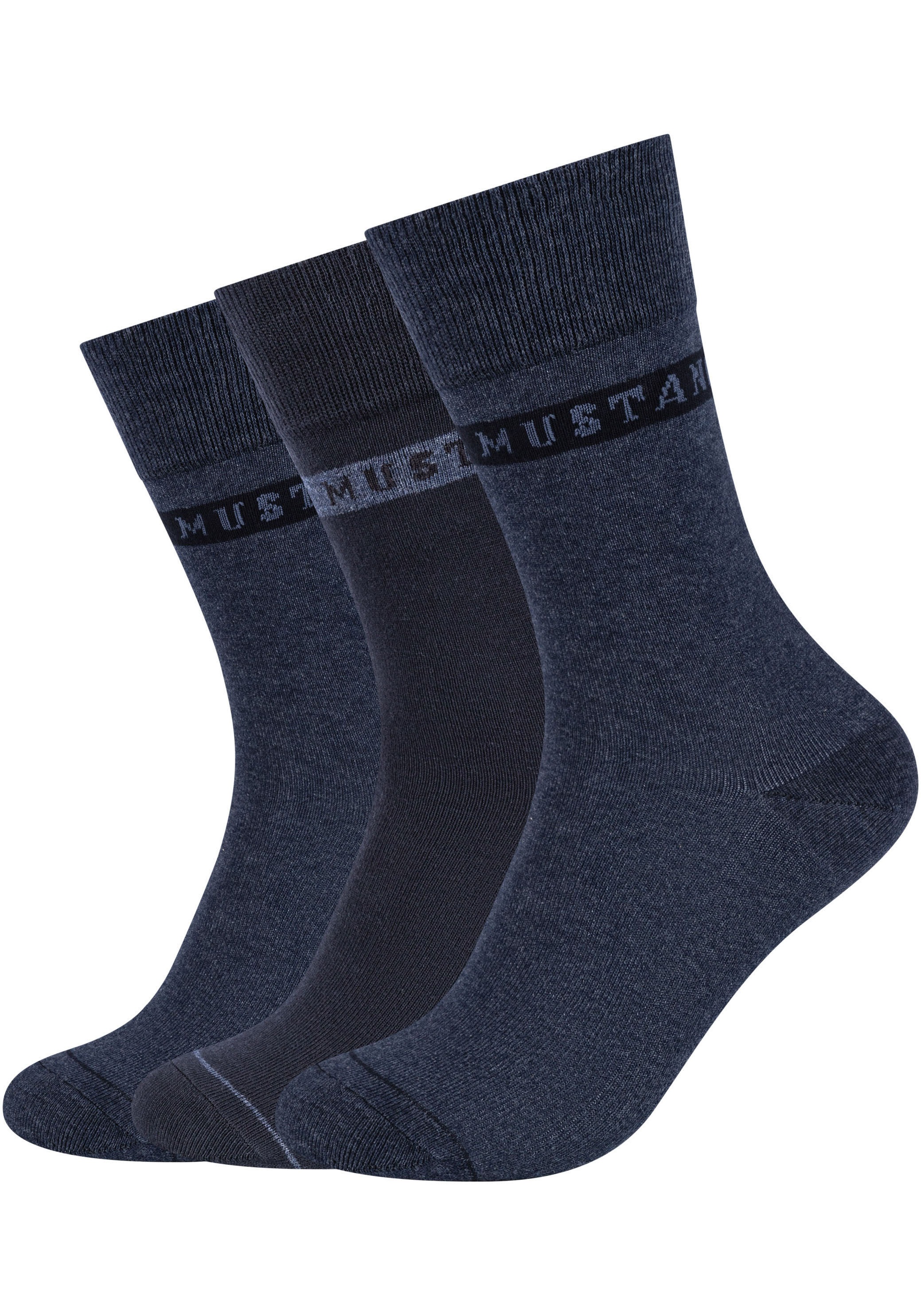 MUSTANG Socken »casual« 6 Stk. tlg. weicher und elastischer Komfortbund