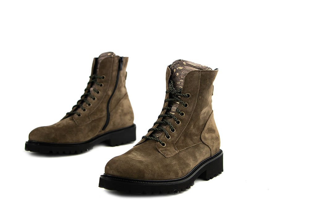 Durea Veterboot Khaki Taupe Suede K-leest