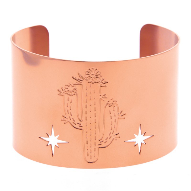Manchette femme Cactus et étoiles - Paloma Bijoux