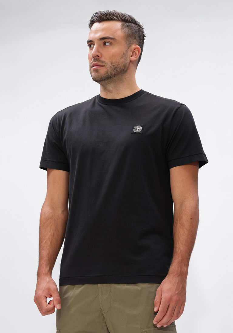 zwarte stone island t-shirt ss t-shirt s0013