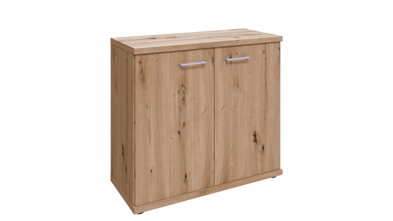 Commode Bienne met 2 deuren bianco eiche