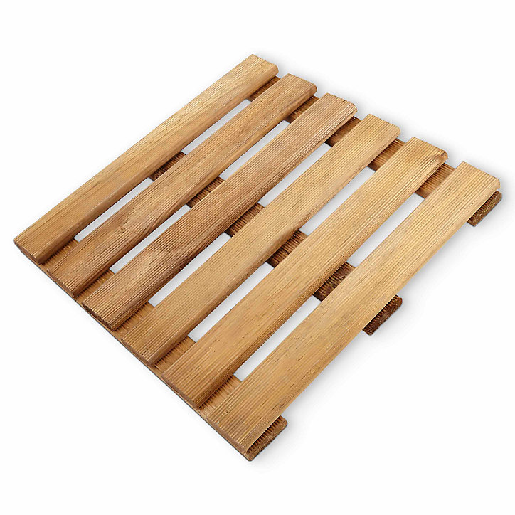 Dalle de terrasse pin marron Blooma Adige 40 x 40 cm
