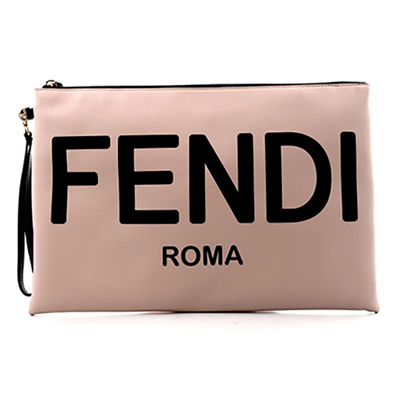 Fendi Pochette en Cuir beige - Neuf sans étiquette - L.34 cm