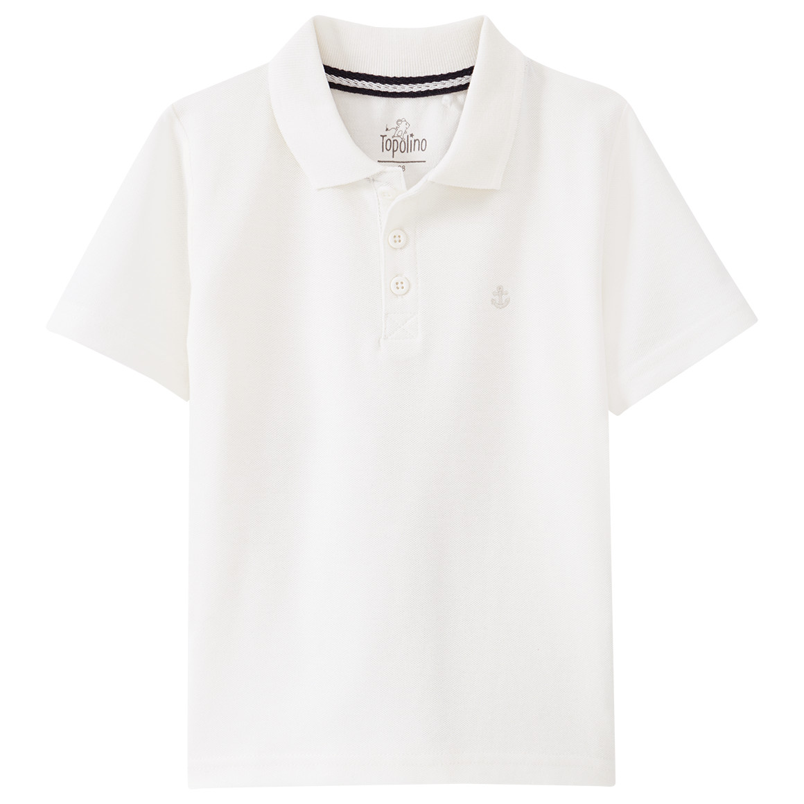 Topolino Jungen Poloshirt in Piqué-Qualität weiss