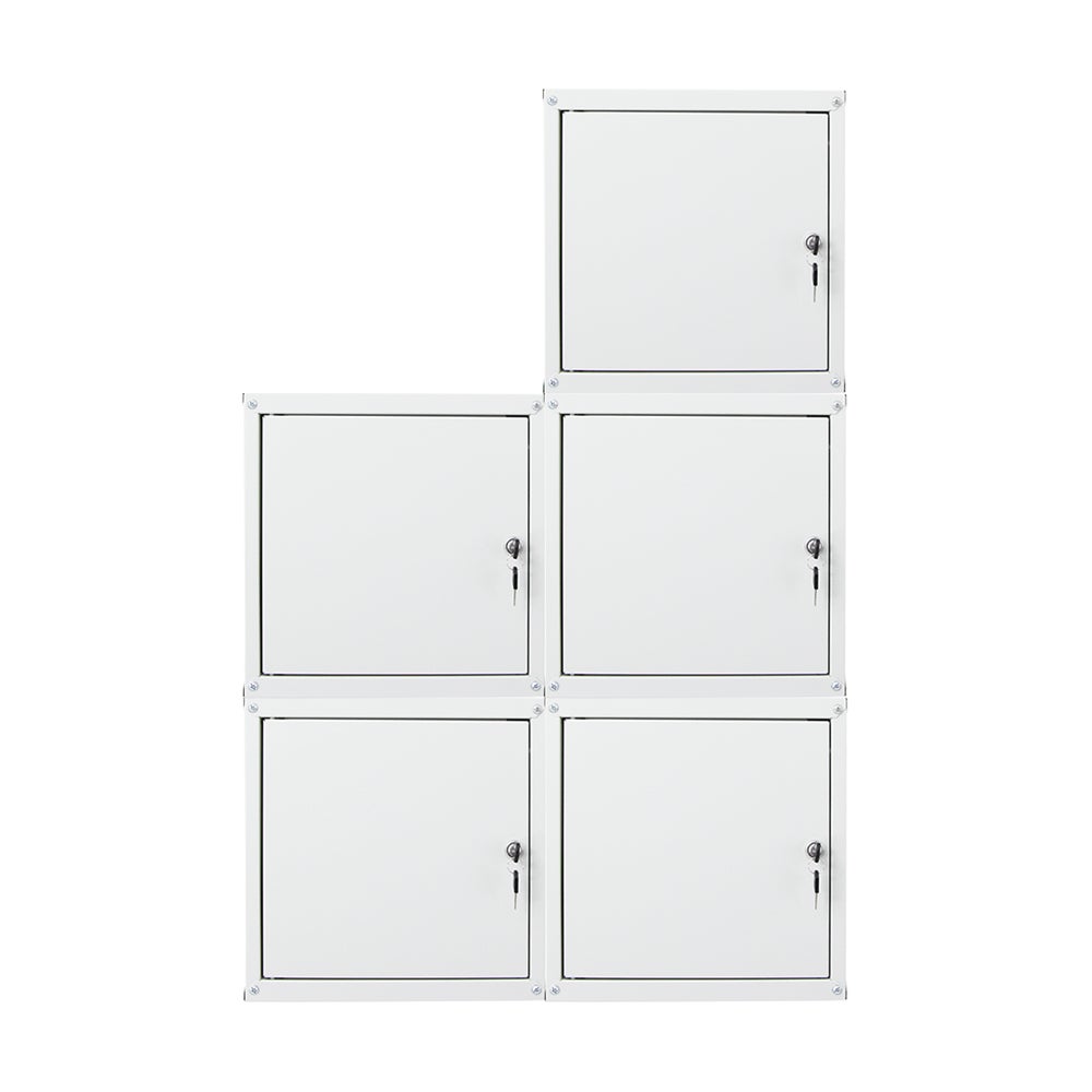 PROREGAL Mega Deal 5x locker cubes Cubic HxBxD 35 x 35 x 35 cm grijs