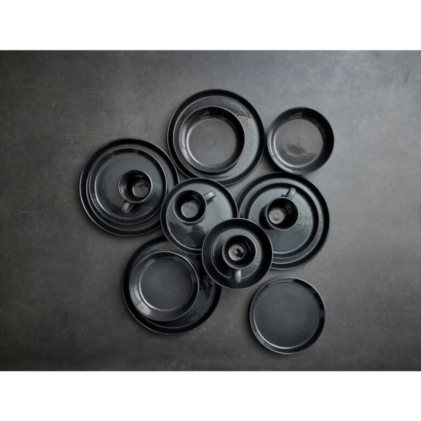 Bitz Geschirrset Galaxy Black 16 Teilig