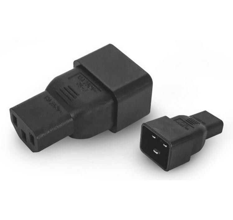 Adapterstecker C13 - C20, geradeStromversorgungsadapter IEC320 gerade C13-Buchse auf C20-Stecker