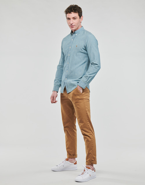 Polo Ralph Lauren - CHEMISE COUPE SLIM EN DENIM Azul / Claro