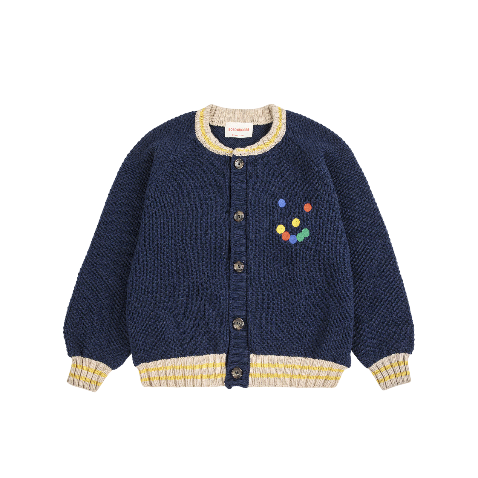 Strickjacke Fun Face Navy Blue