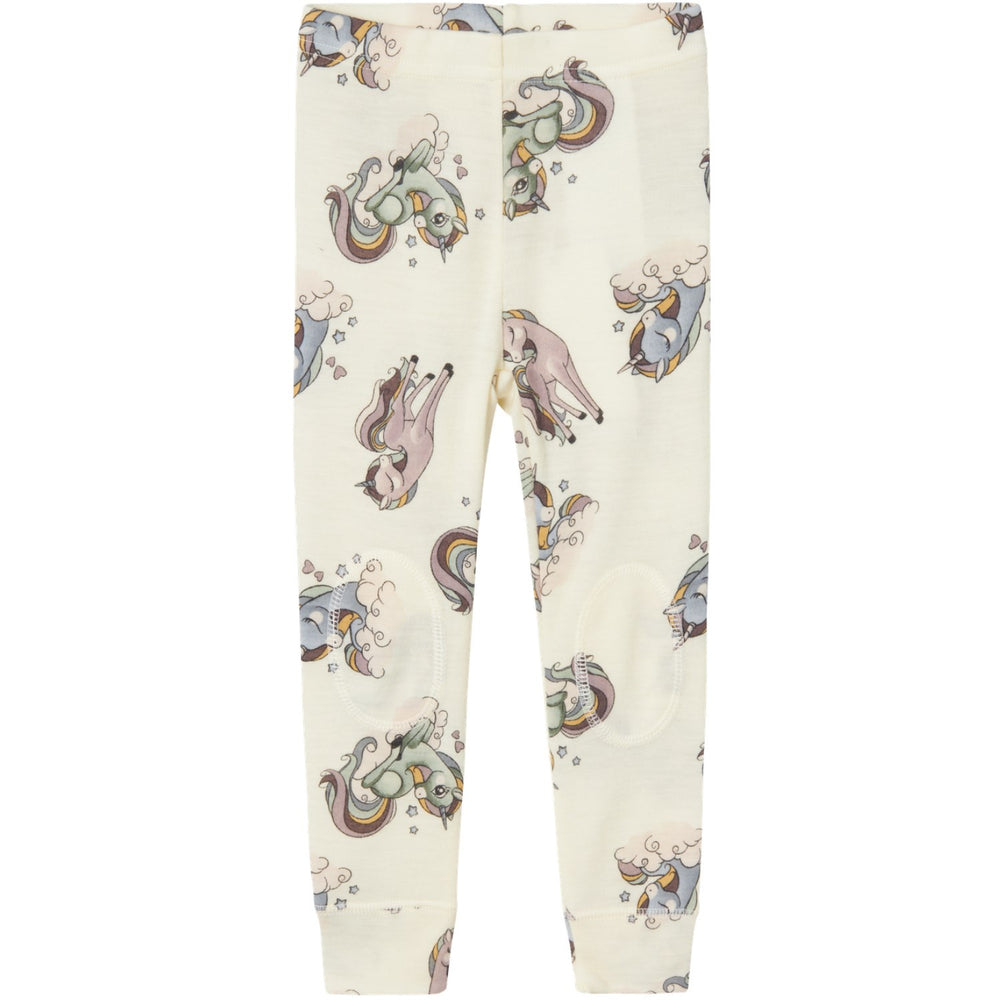 Køb Name It Snow White AOP Willitus Uld Leggings Noos