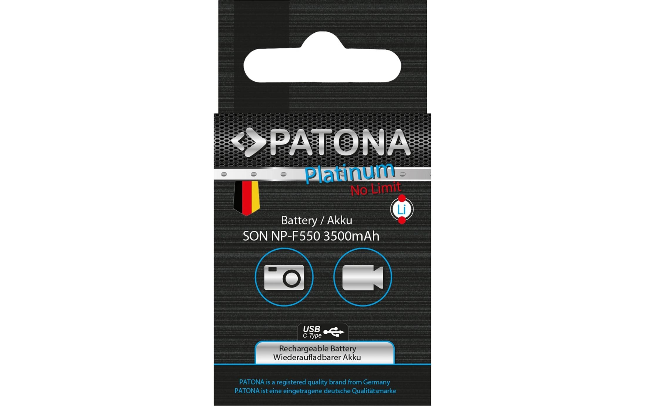 Platinum Akku für Sony NP-F550, F330, F530, F750, F930Platinum Batteriesatz für Sony