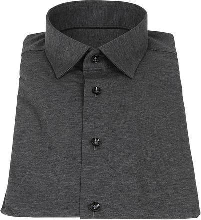 OLYMP Luxor Stretch Jersey Overhemd 24/Seven Antraciet 120264-67 kopen