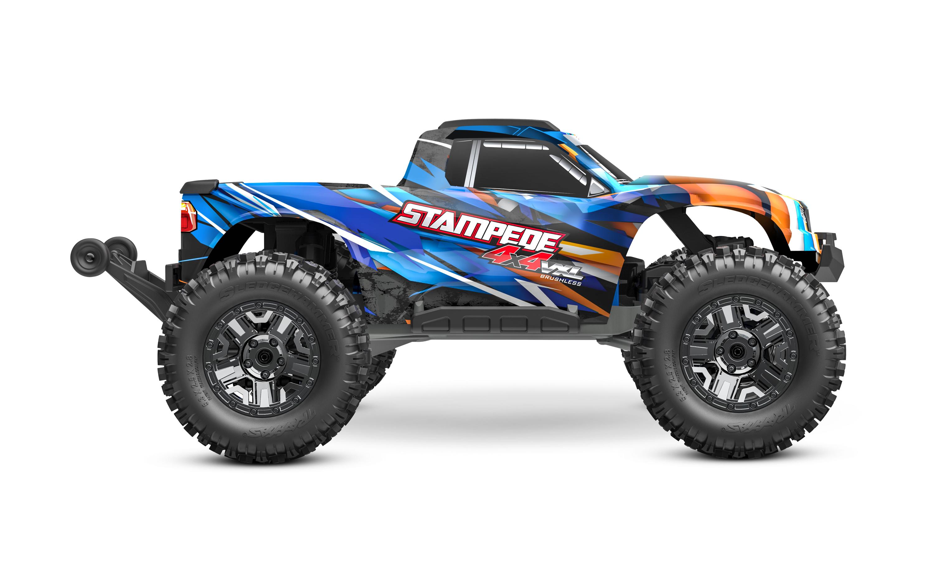 Monster Truck Stampede 4x4 VXL Orange, ARTR, 1:10<br>Robuster 4WD Brushless Monstertruck