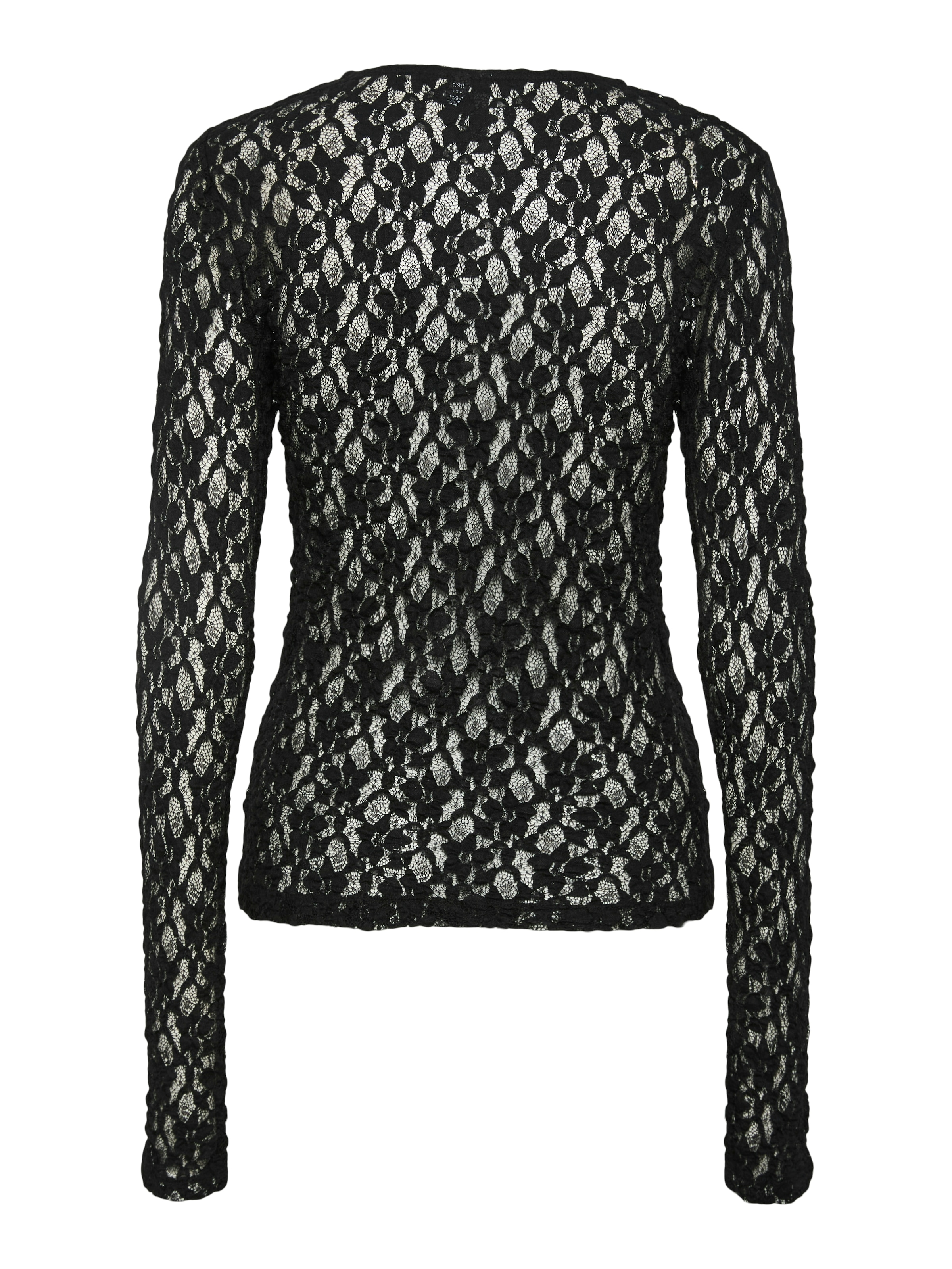 pieces Spitzenshirt »PCHAZEL LS LACE TOP NOOS«