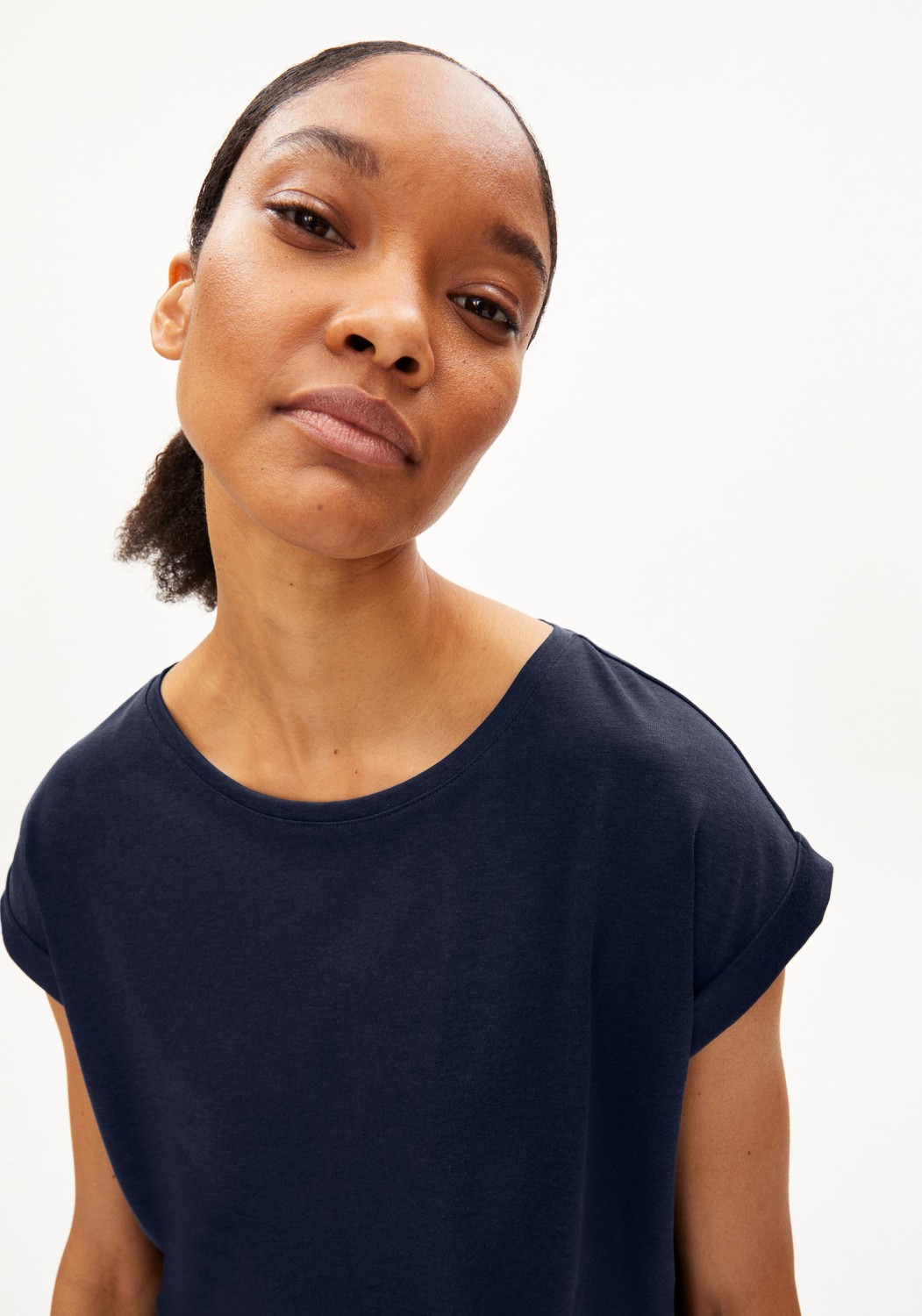 Armedangels Tencel-T-Shirt Jilaana Night Sky