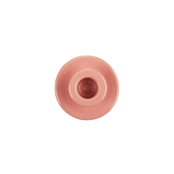 Keramieken kandelaar roze 8,5x8,5x19,5cm