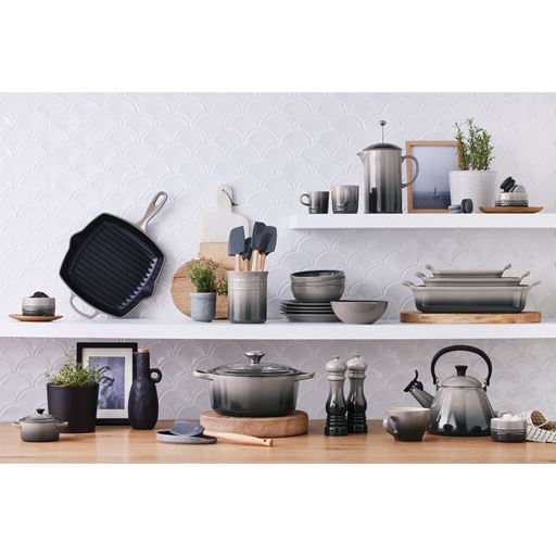 Le Creuset Kvadratisk Grillpande, Flint, 26x26 cm