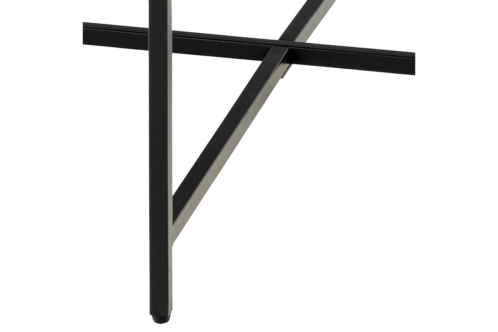 Lamoine sofabord Matt svart marmorplate med matt svart pulverlakkert stålunderstell. Ø70 cm.