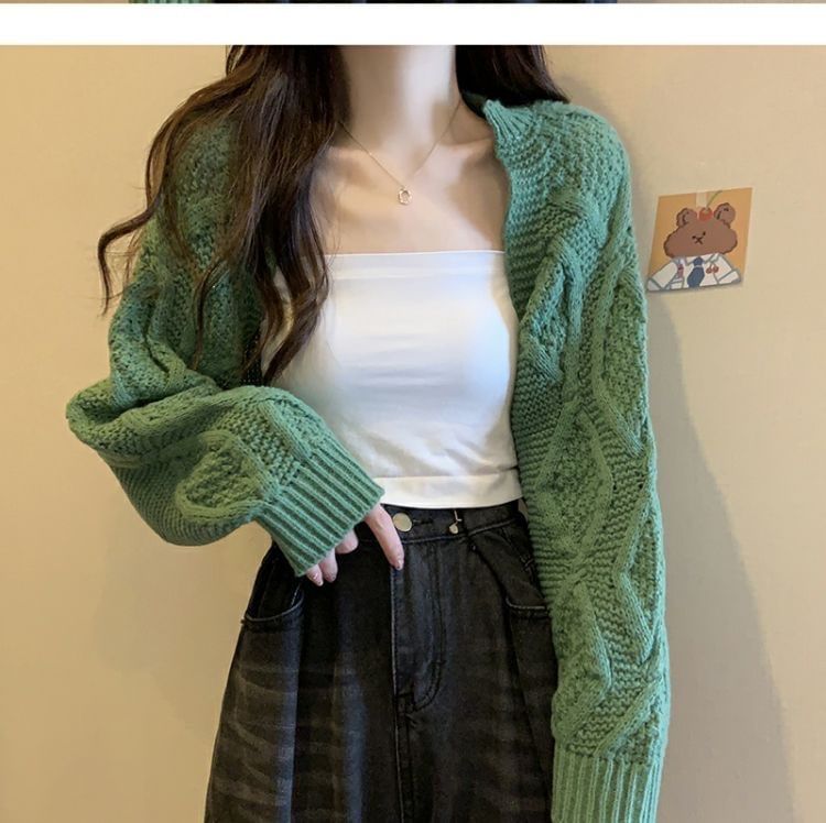 MIKIGA - Open kabelgebreide cardigan