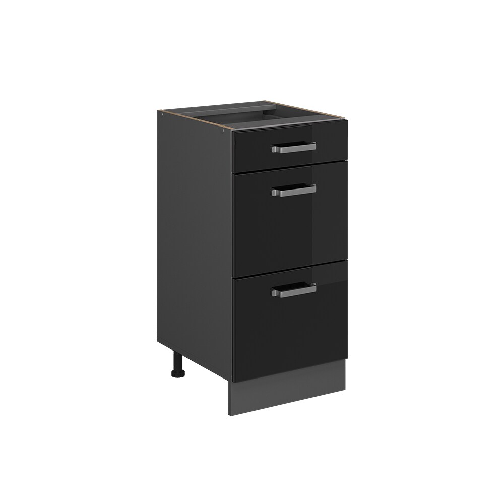 Vicco Schubladenunterschrank Küchenschrank R-Line Solid Anthrazit Schwarz 40 cm modern