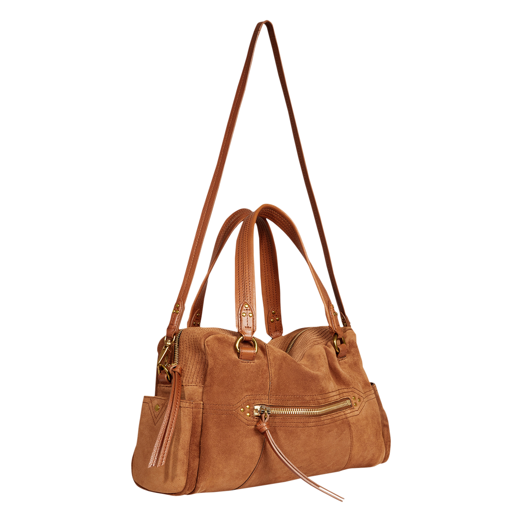 LUCKY - Sac bandoulière en cuir | Marron