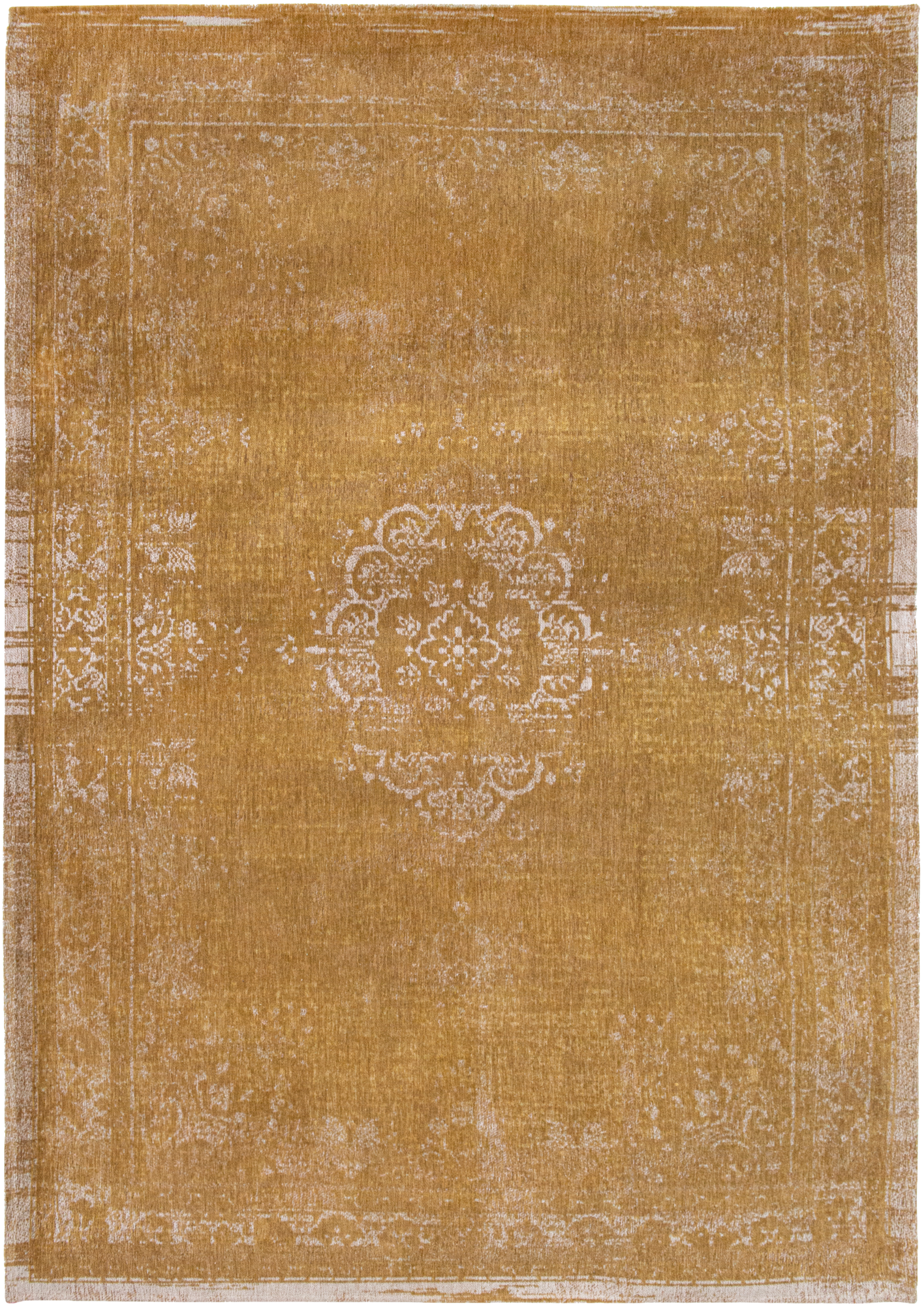 Ecorugs vloerkleed Medallion geel 140x200 cm