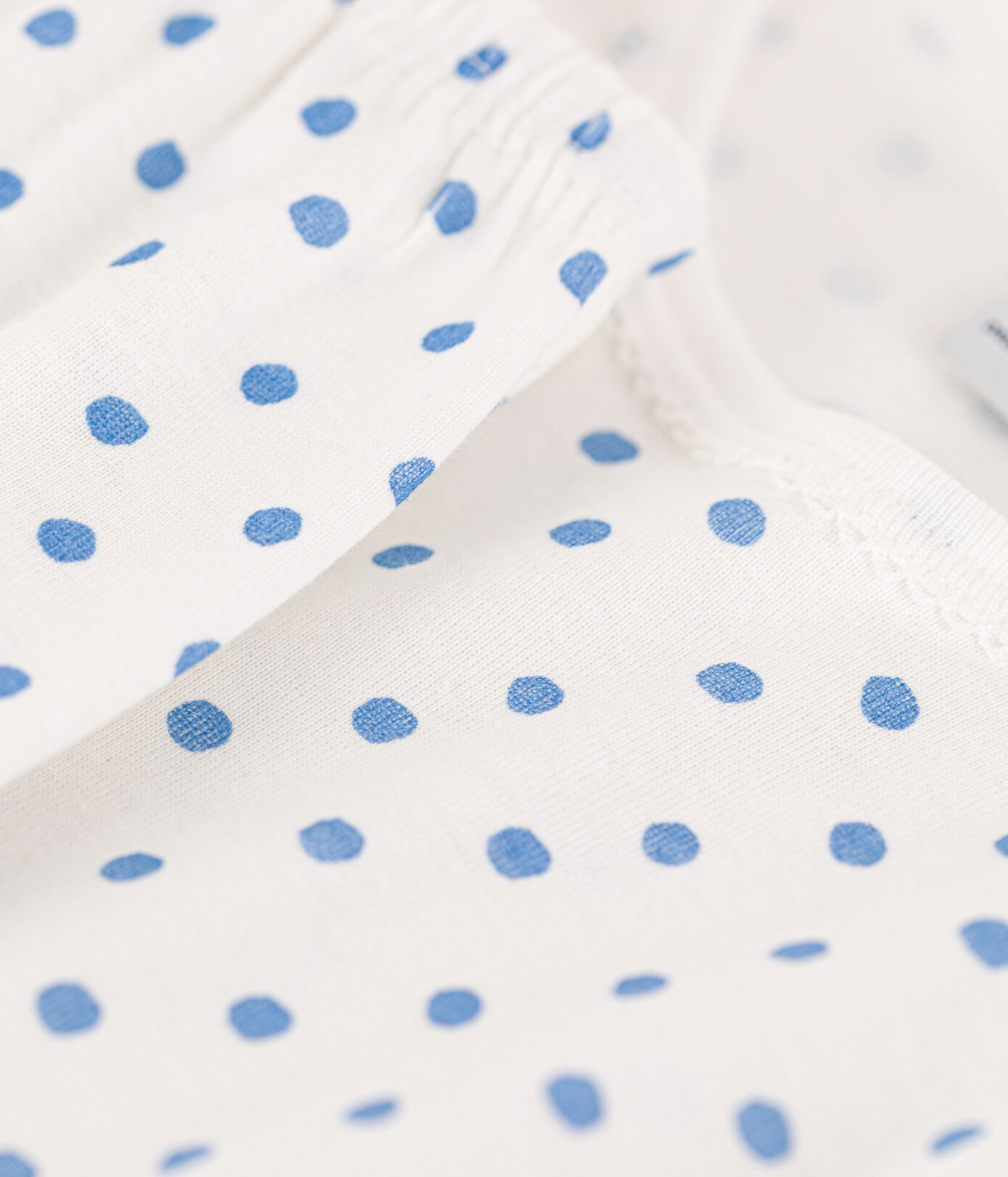 Pyjama à pois en coton petite fille