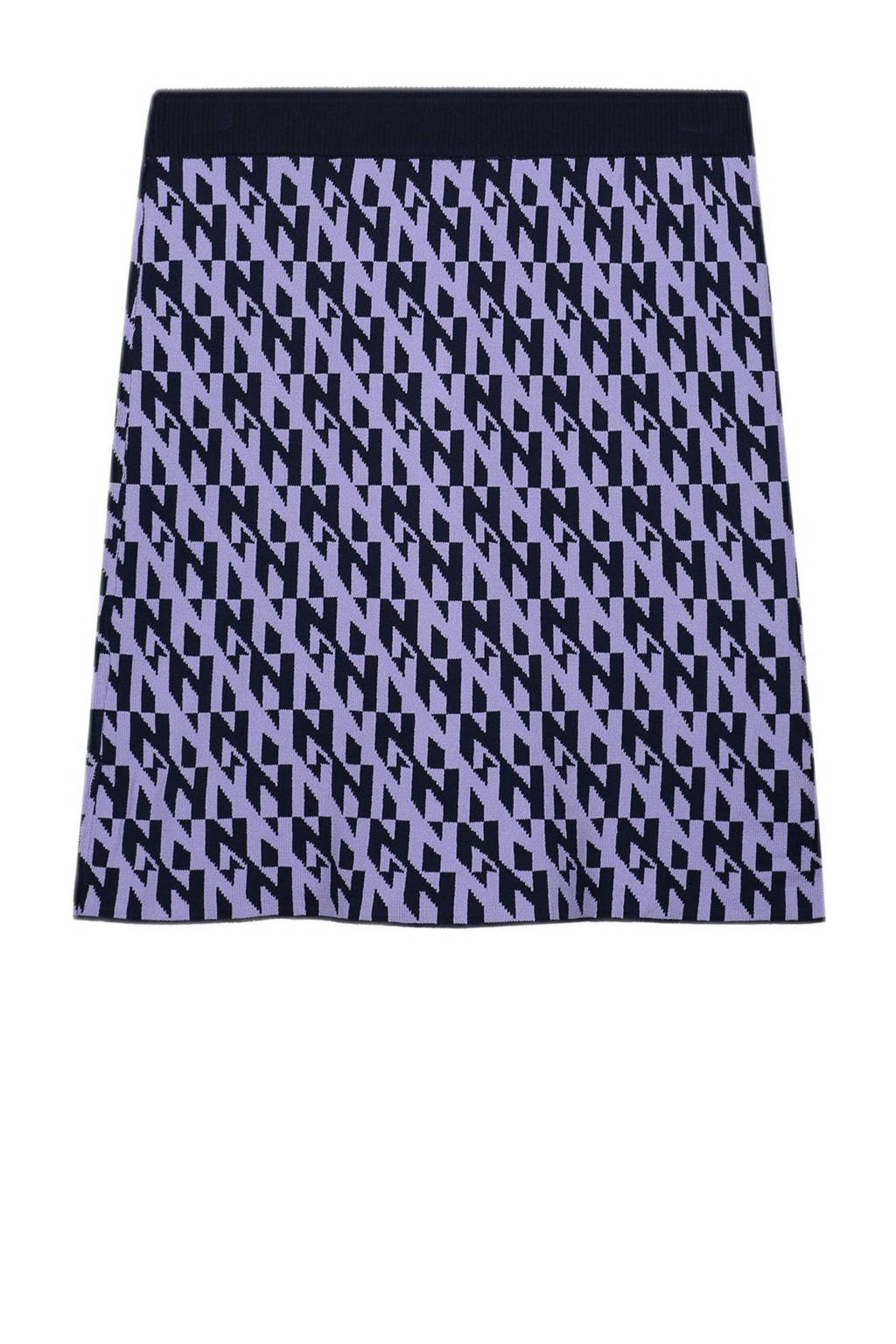 NIK&NIK rok Twiggy met all over print paars/lila