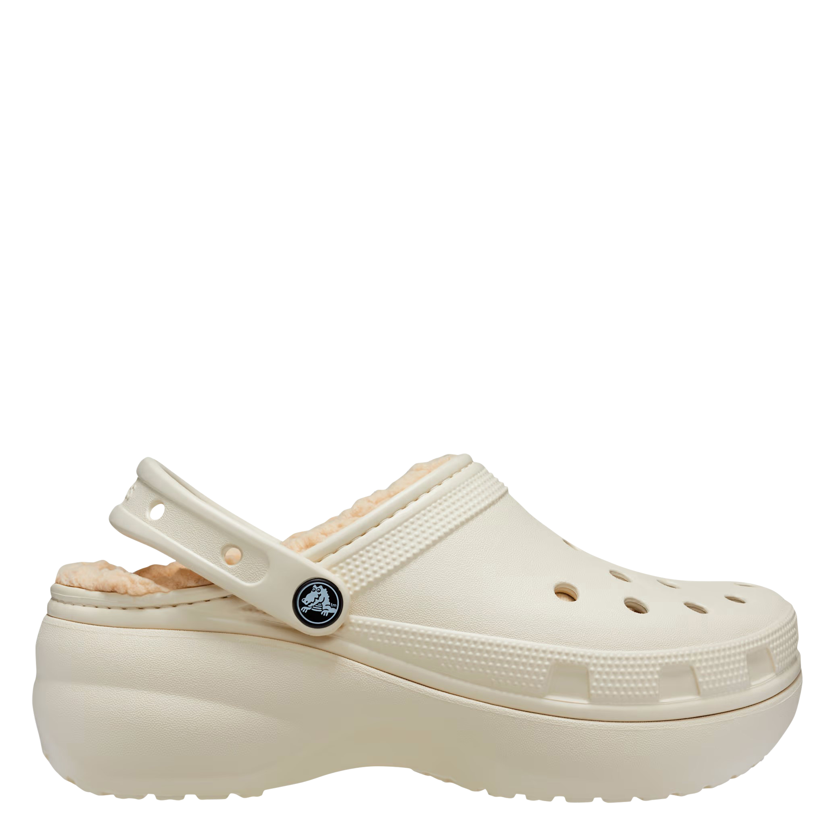 CLASSIC PLATFORM LINED CLOG W - Sabots compensés fourrés | Beige