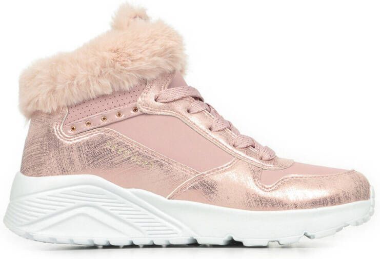 Skechers Uno Lite Comfurt Collar sneakers roze Extra comfort Memory Foam