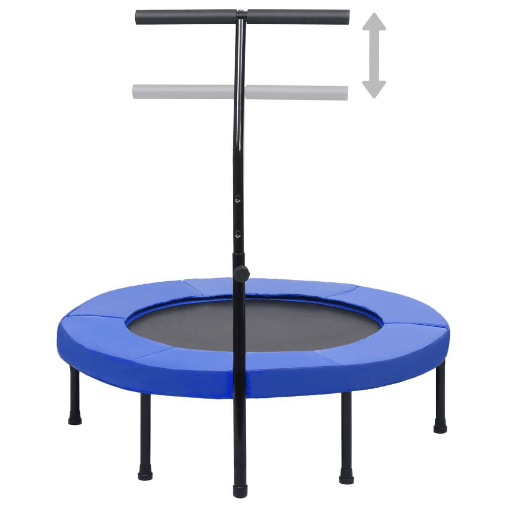 vidaXL Fitness Trampoline met Handvat en Veiligheidsdop 102 cm