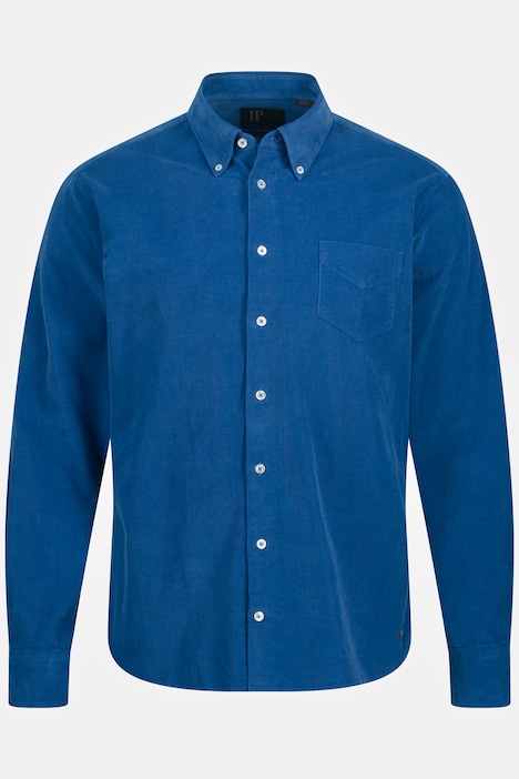 Cordhemd, Langarm, Buttondown Kragen, Modern Fit, bis 8 XL