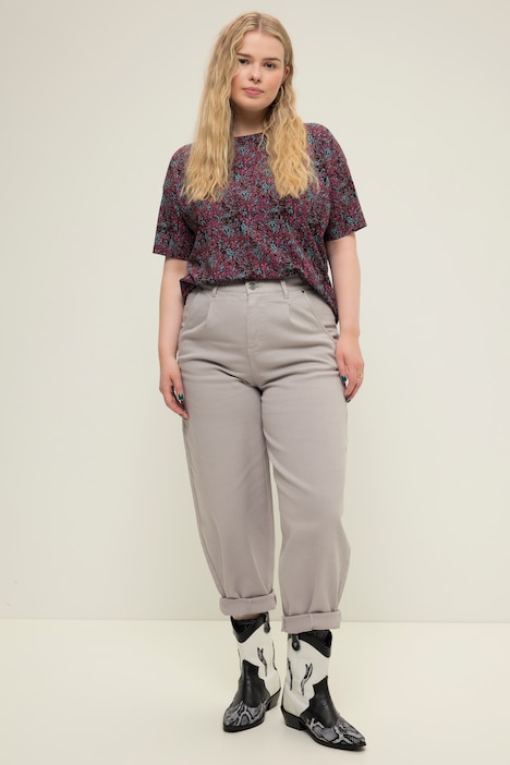 Ballon-Jeans, Wide Fit, Stretchdenim, 5-Pocket, Elastikbund