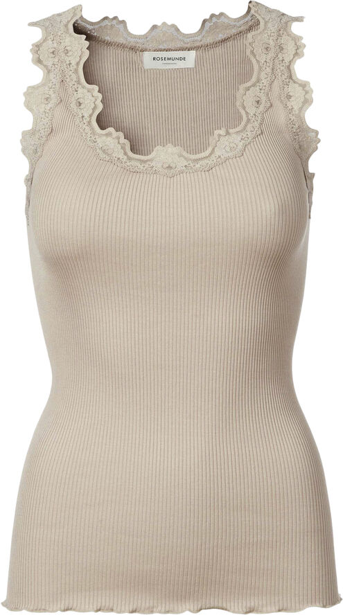 Rosemunde Silketop m. blonde Lys brun