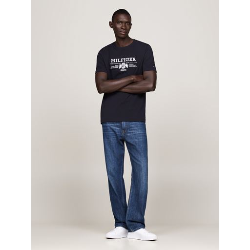 Tommy Hilfiger Crest Embro T-shirt, Desert Sky, 3XL