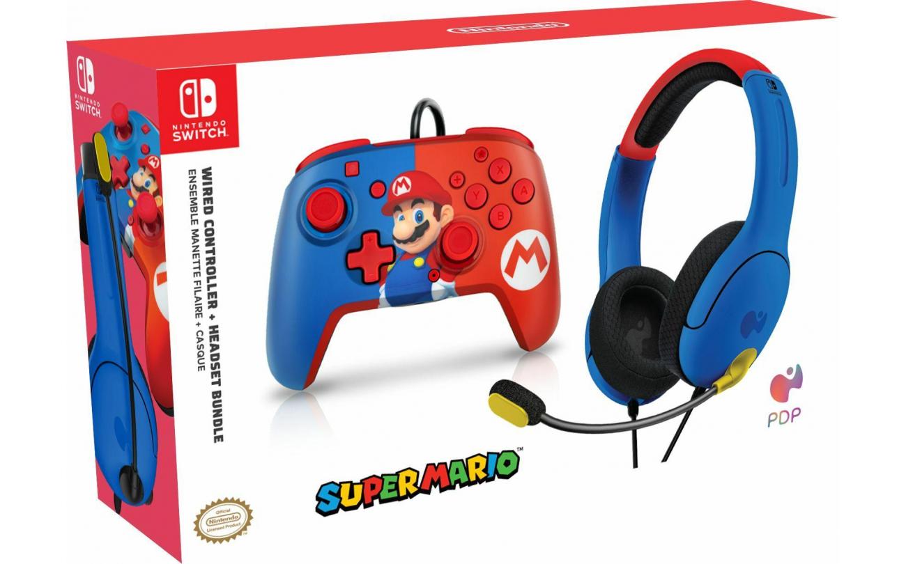 Switch PDP Super Mario Bundel met Headset en Contr
