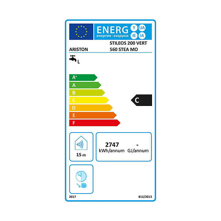Chauffe-eau électrique stéatite Ariston Stileos 200L