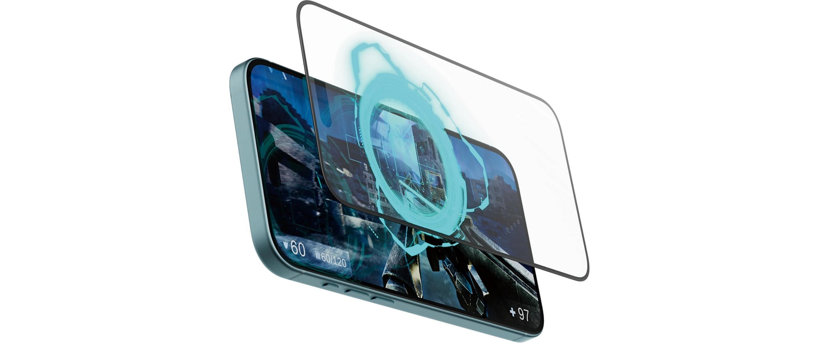 Displayschutz Ultra Wide Fit Gaming iPhone 15 Plus/16 PlusDisplay-Schutzfolie für das Apple iPhone 15 Plus/iPhone 16 Plus