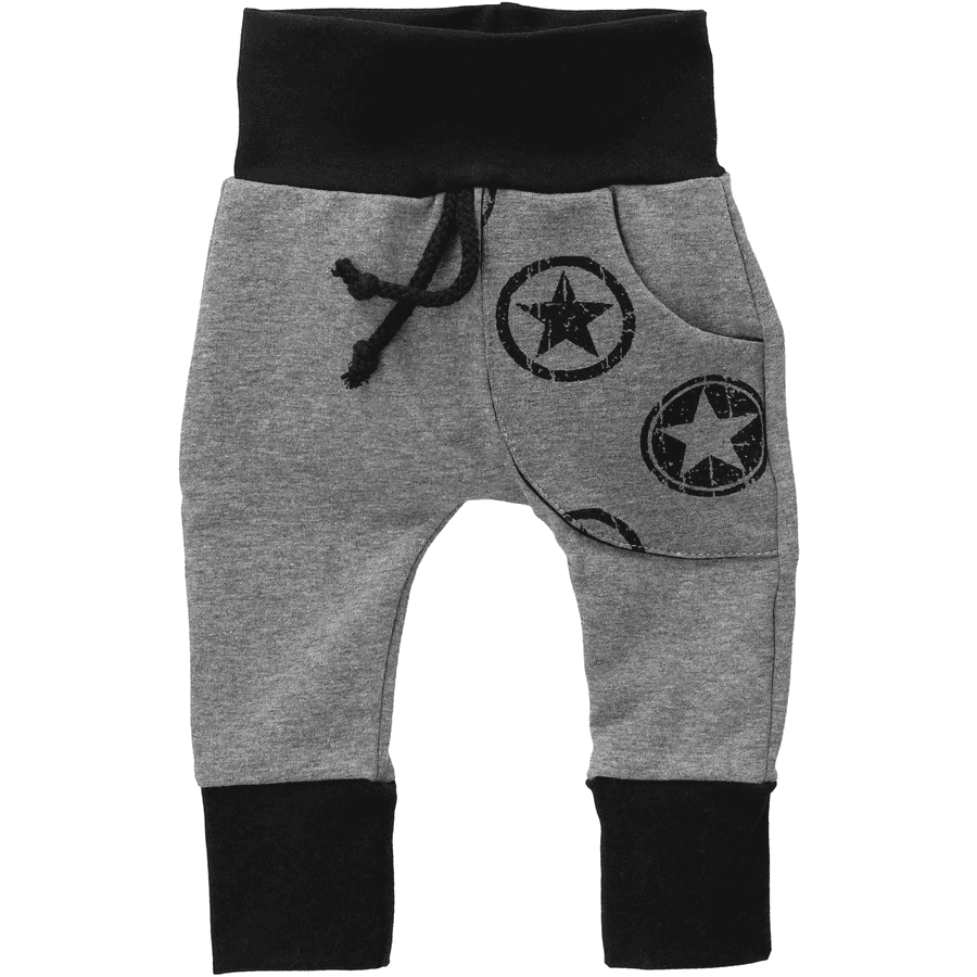 Puschel-Design 3tlg Set Handmade schwarz grau