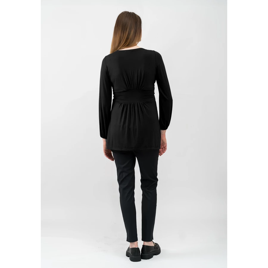 Cool Mama Umstands- und Stillbluse 2 in 1 SCHWARZ