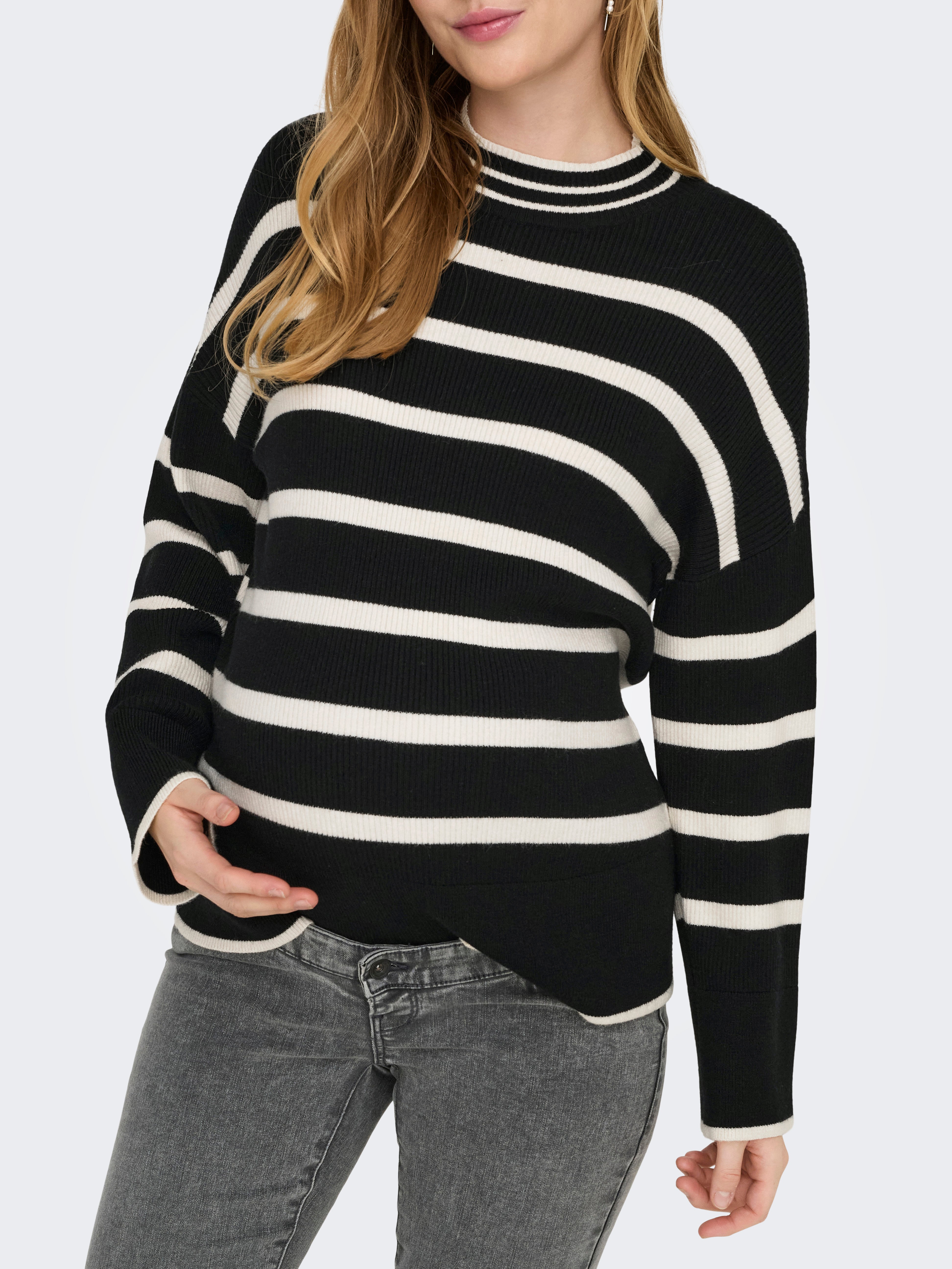 OLMIBI Strickpullover Black