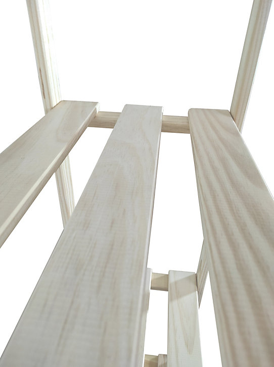 Étagère de garage en bois 4 tablettes L. 65 x H. 130 x P. 30 cm