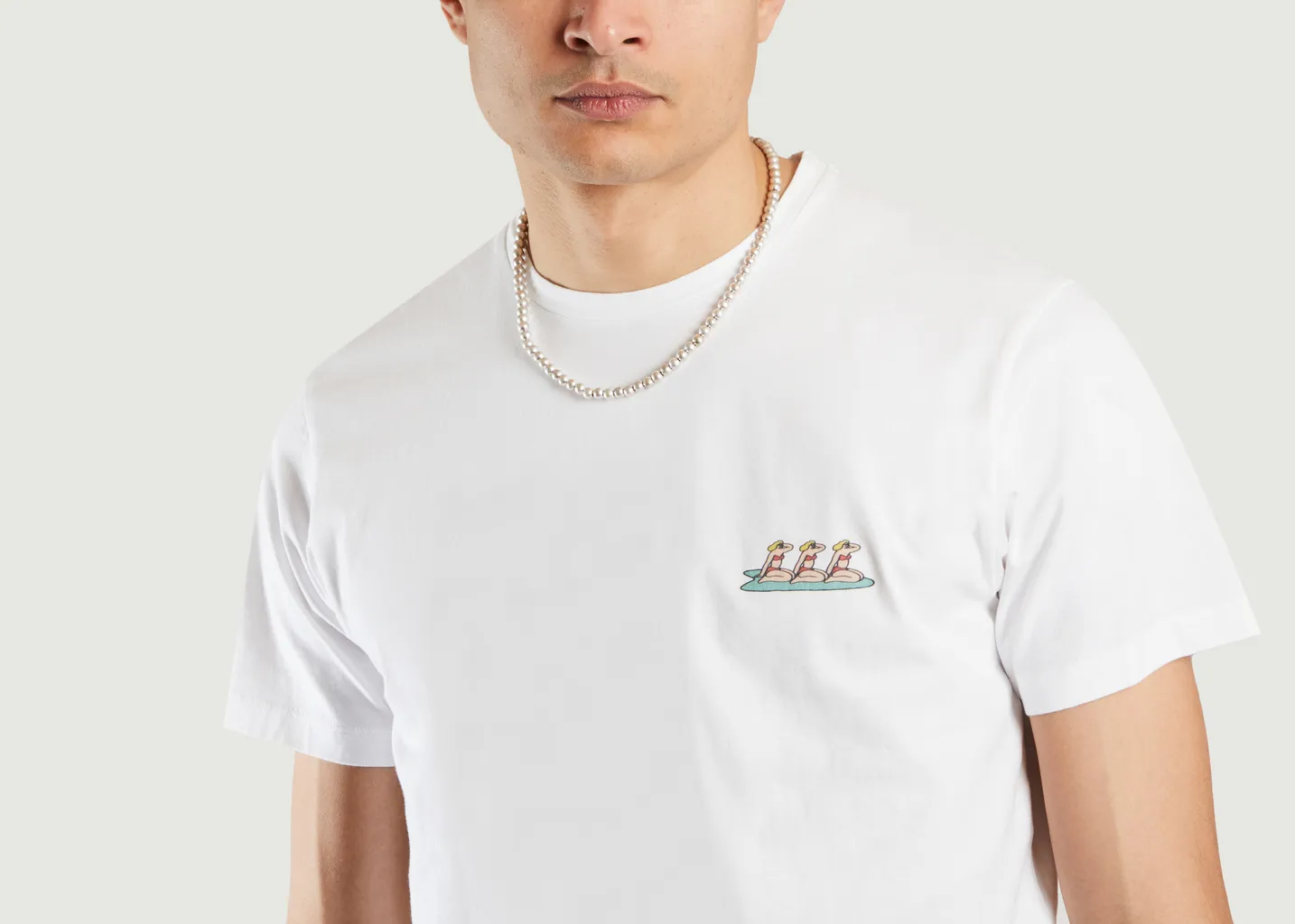 T-shirt en coton bio imprimé surfeuses Noa Cuisse de Grenouille