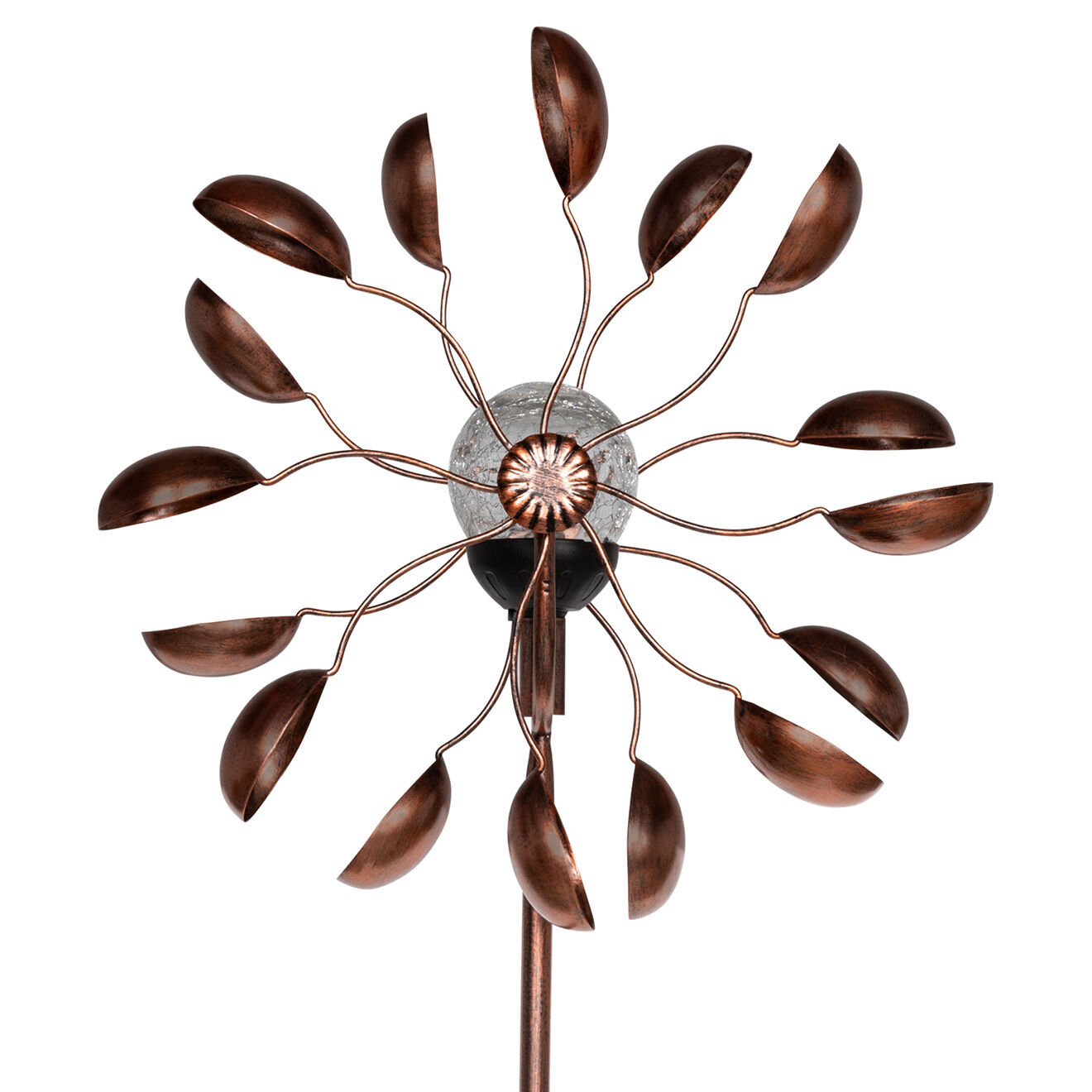 Pratik Garden Eolienne décorative Solaire bronze - 36x18.5x175?cm