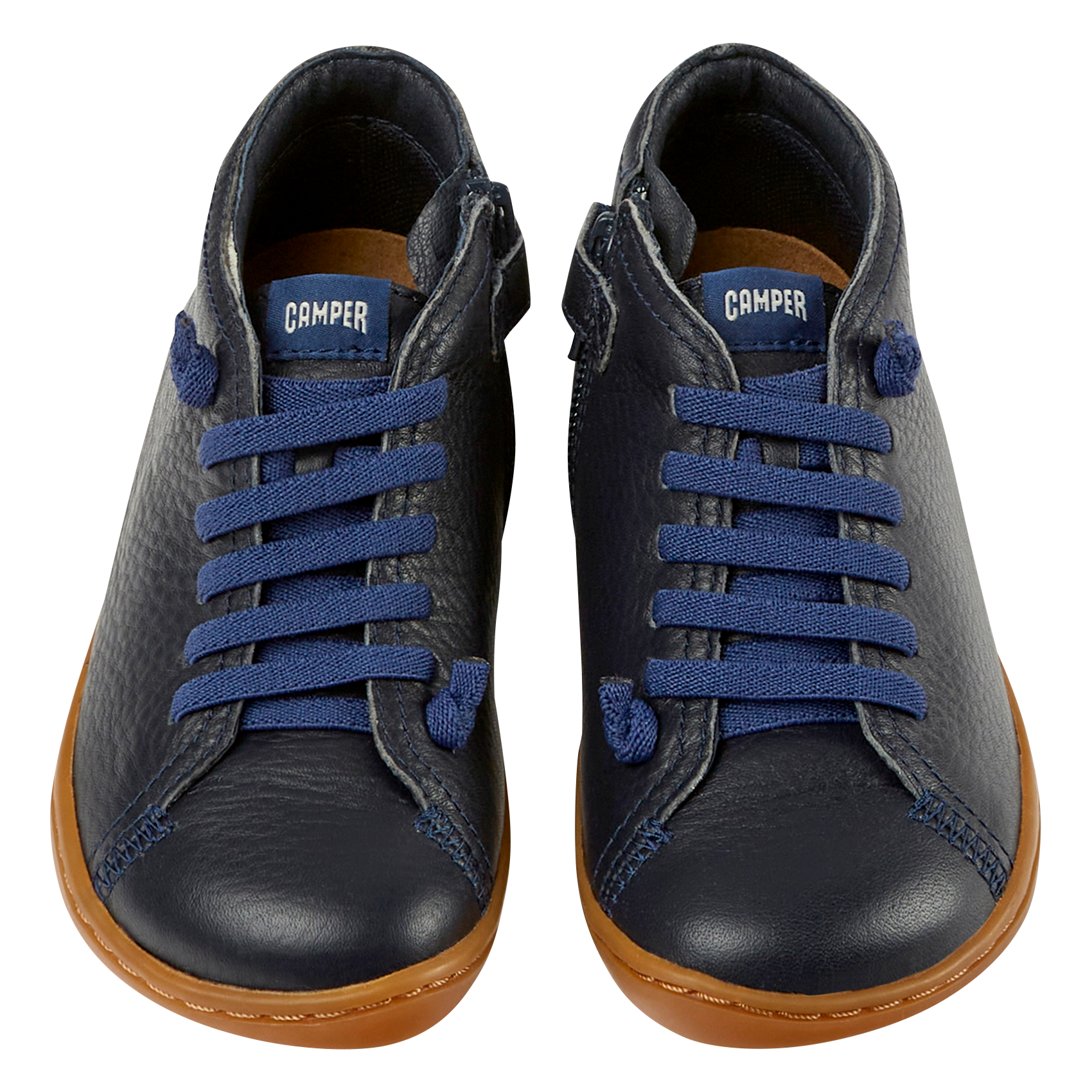 PEU CAMI - Baskets à lacets en cuir | Bleu