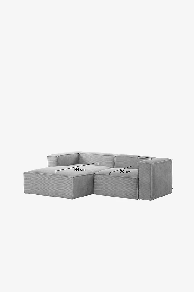BLOK sofa 2-seter - divan venstre