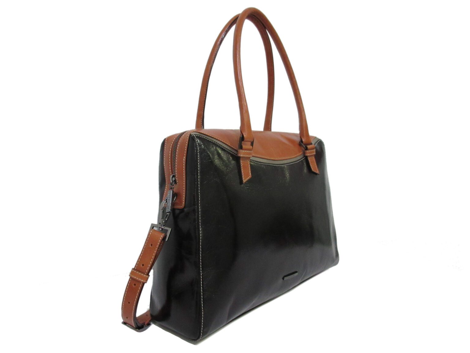 Claudio Ferrici Pelle Vecchia Laptoptas 13,3 inch Zwart